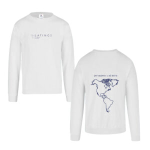 LATIMGS Classic White / Blue Crewneck Sweater